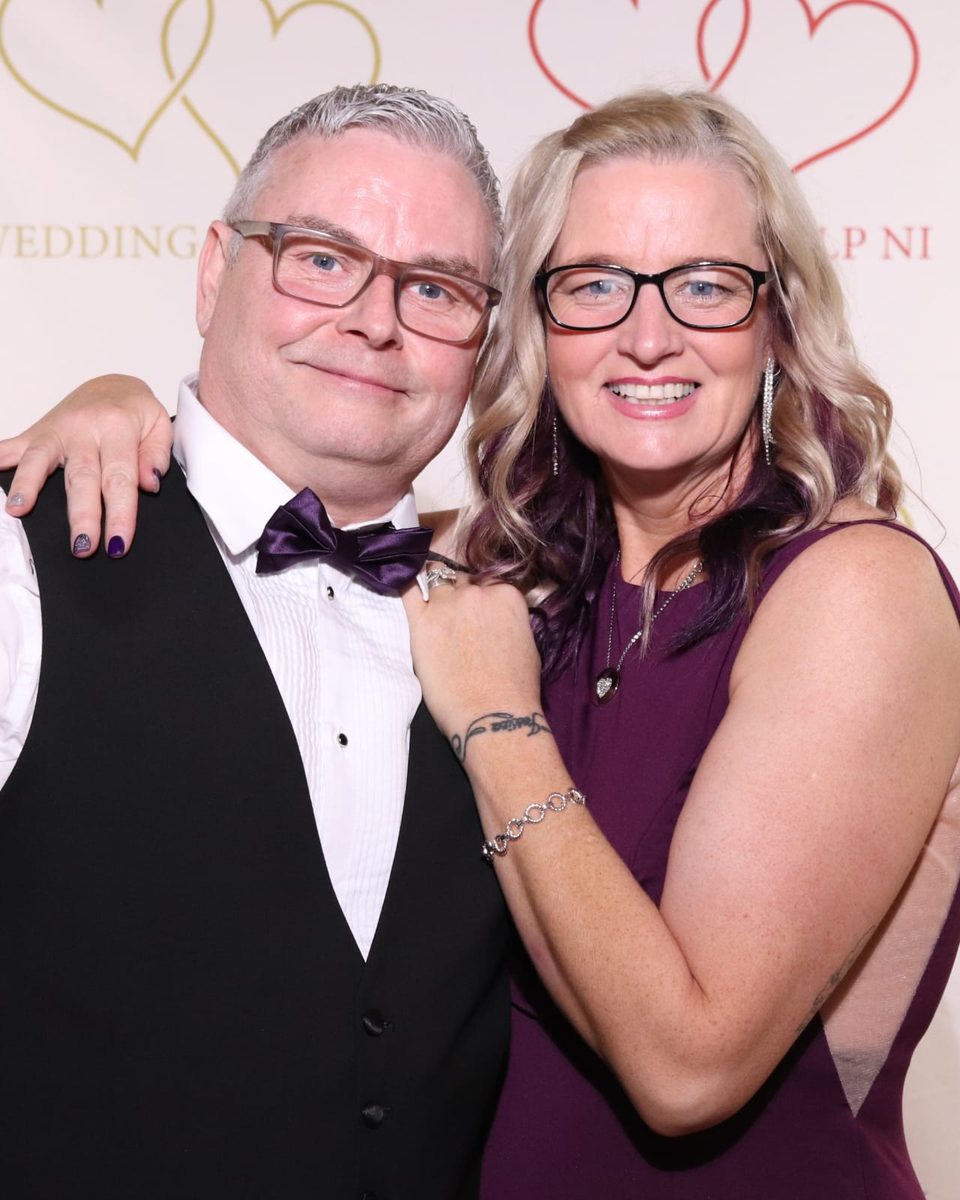 Haley and Kieran of The Busy Whisk Bakery at the Wedding Help NI awards